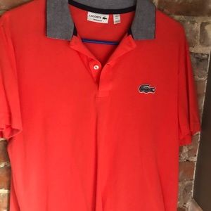 Lacoste Orange Polo Shirt